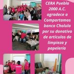 Agradecimiento a Compartamos Banco Cholula Cera Puebla 2000