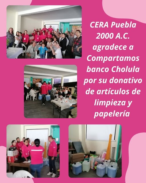 Agradecimiento a Compartamos Banco Cholula Cera Puebla 2000